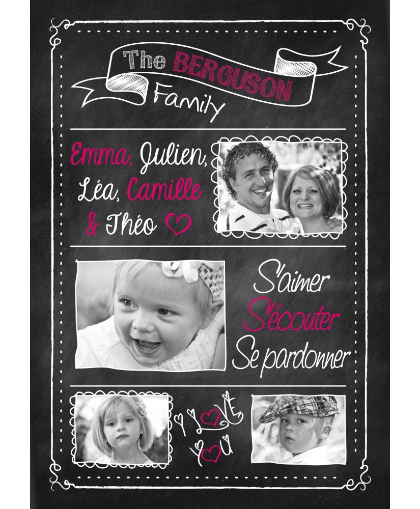 Tableau Personnalisé Photo Famille